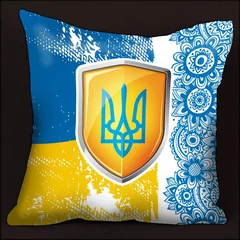 подушка тризуб Украина